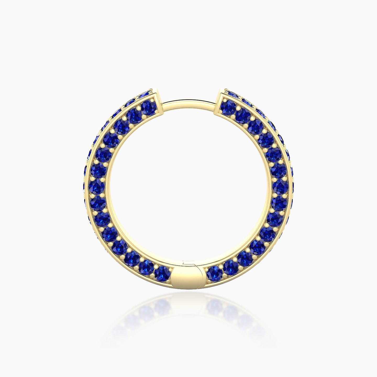 Damia | 18k Yellow Gold 11 mm Sapphire Hoop Piercing