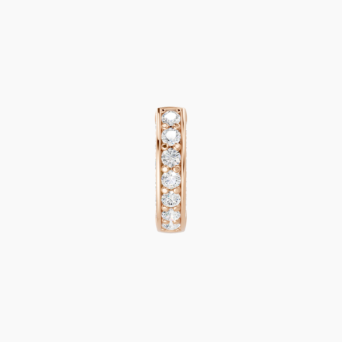 Damia | 18k Rose Gold 5 mm Diamond Hoop Piercing