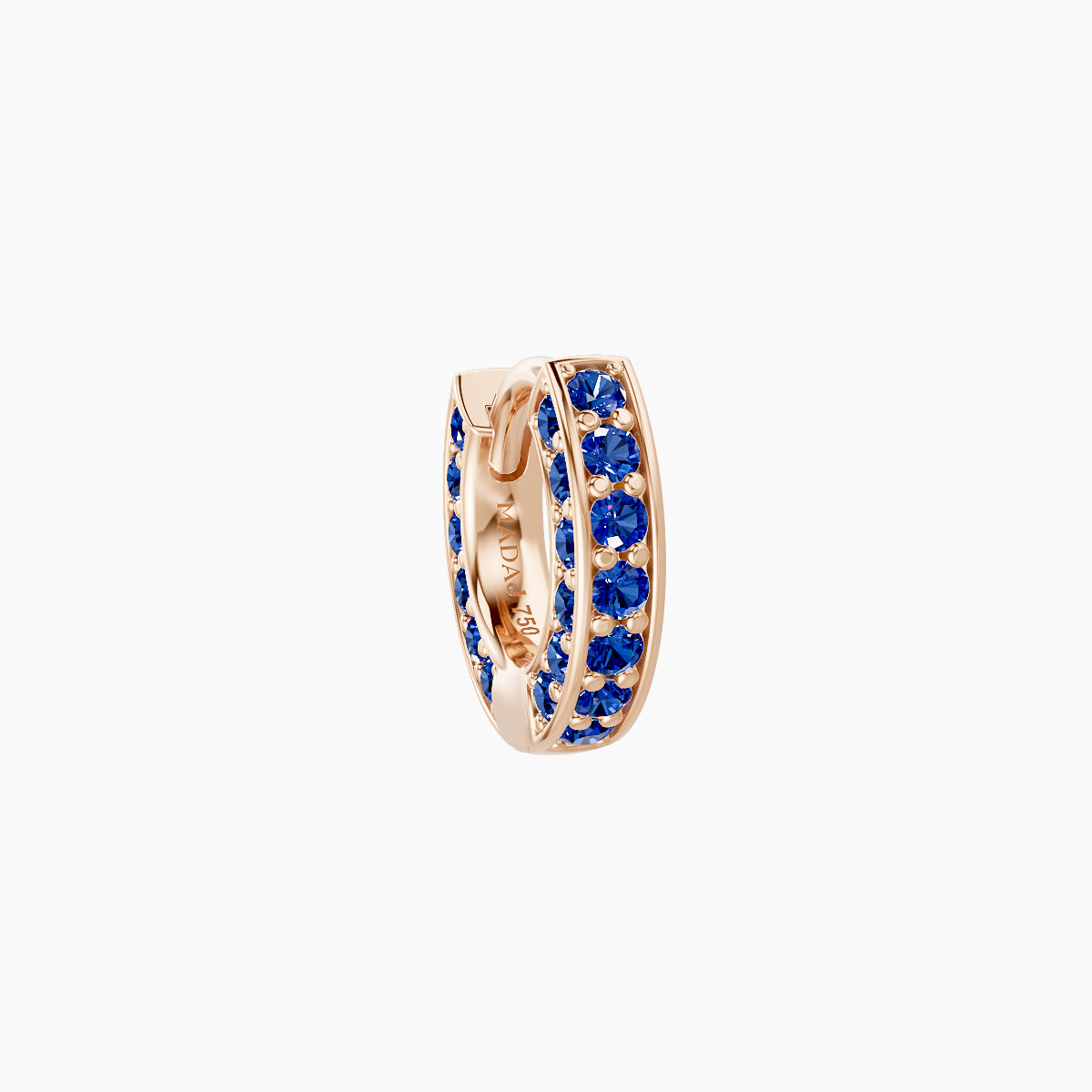 Damia | 18k Rose Gold 5 mm Sapphire Hoop Piercing