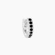 Damia | Black Diamond & Diamond Hoop Piercing