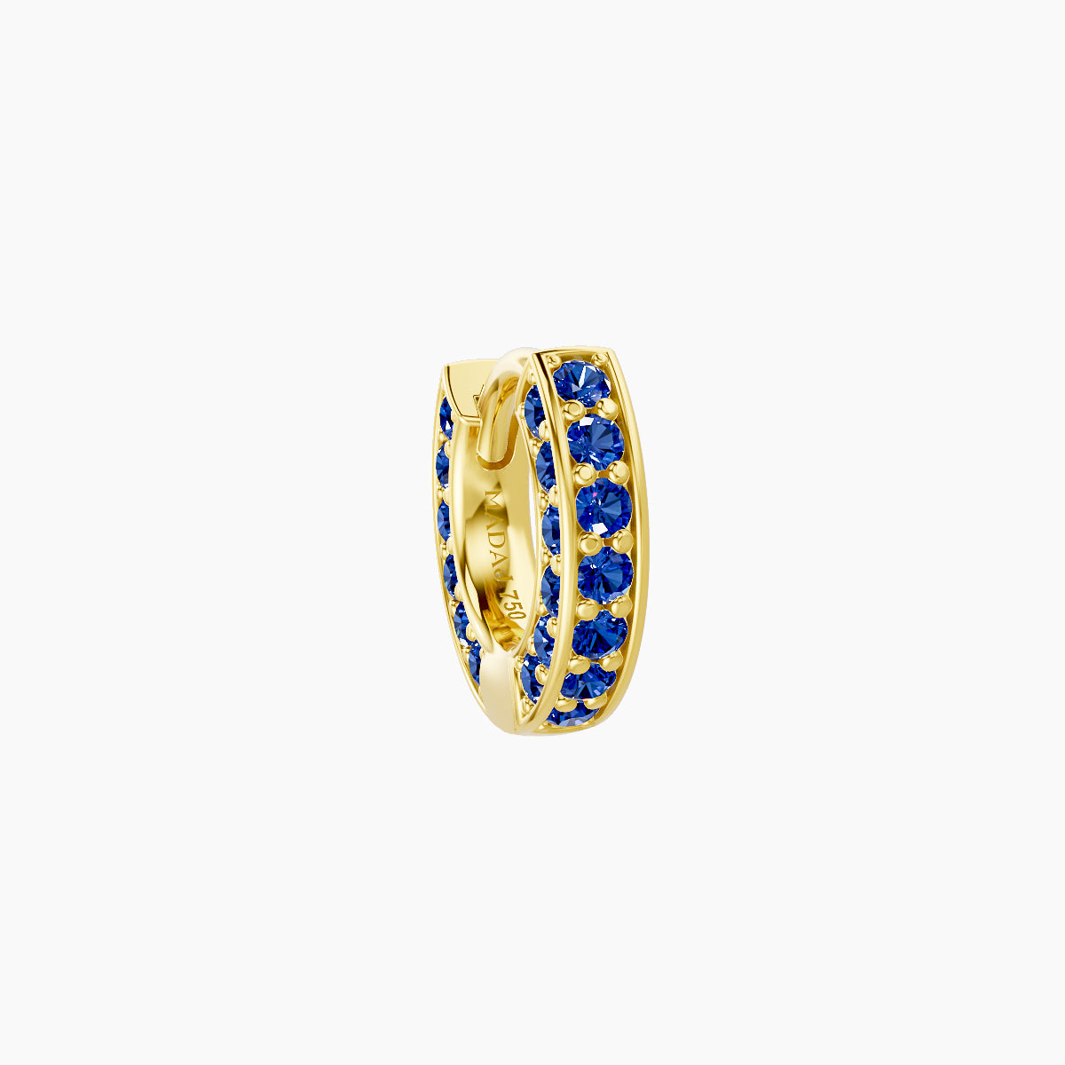 Damia | 18k Yellow Gold 5 mm Sapphire Hoop Piercing