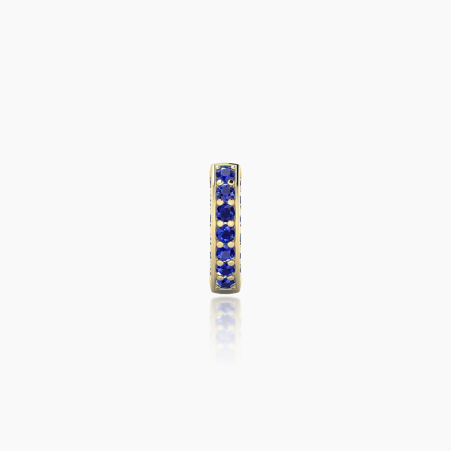 Damia | 18k Yellow Gold 5 mm Sapphire Hoop Piercing