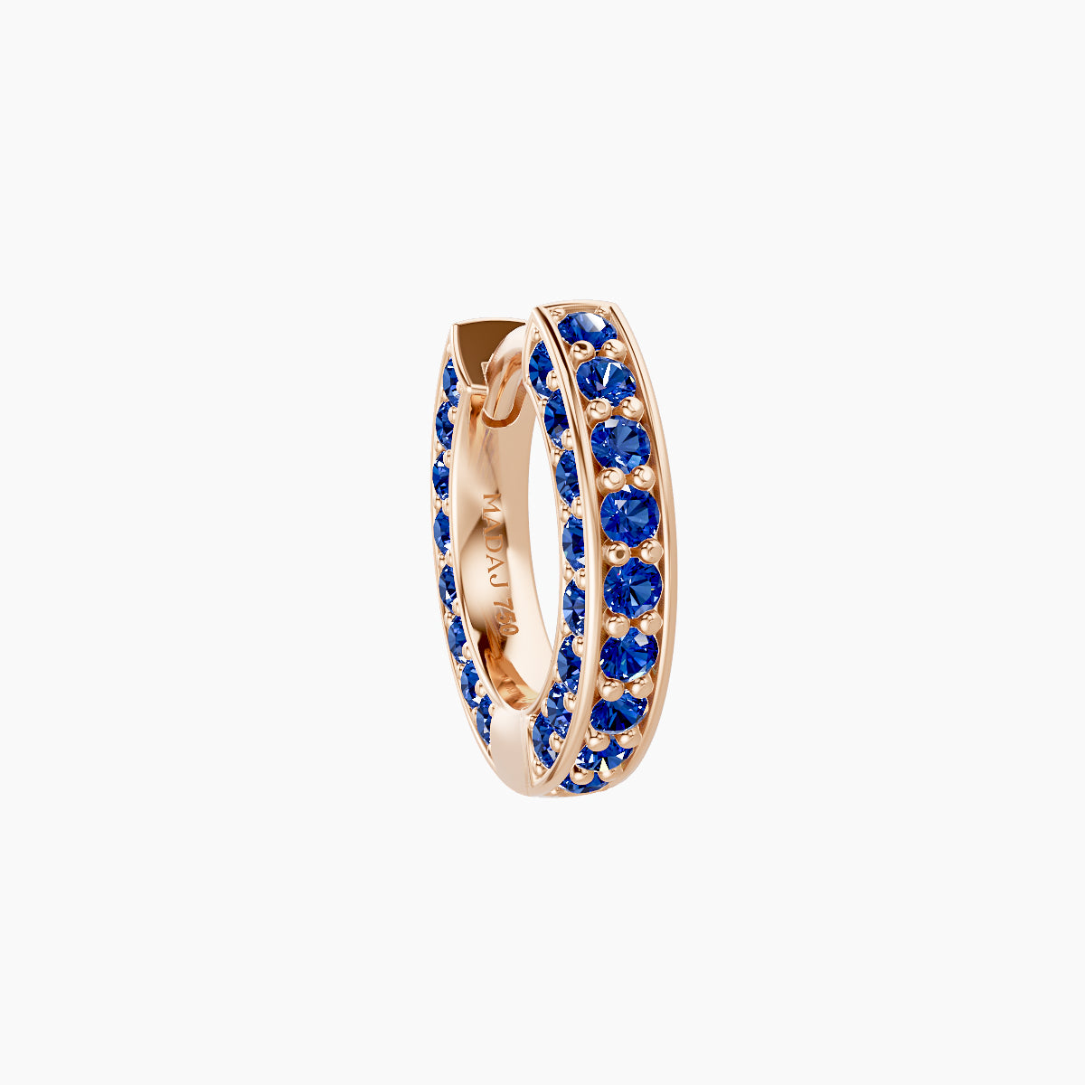 Damia | 18k Rose Gold 6.5 mm Sapphire Hoop Piercing