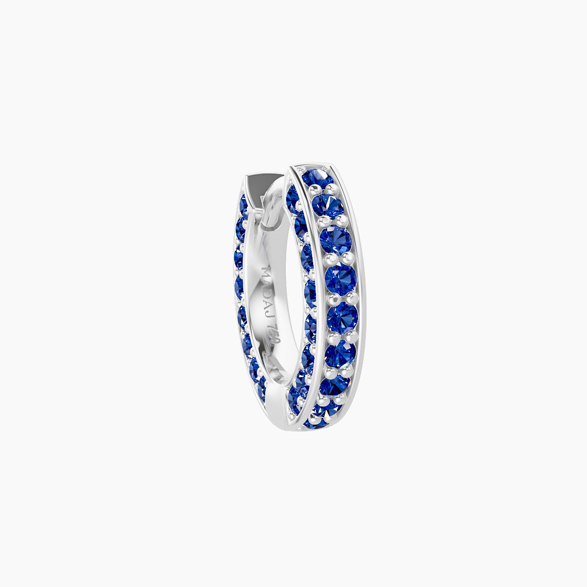 Damia | 18k White Gold 6.5 mm Sapphire Hoop Piercing