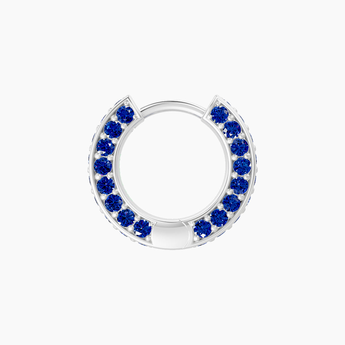 Damia | 18k White Gold 6.5 mm Sapphire Hoop Piercing