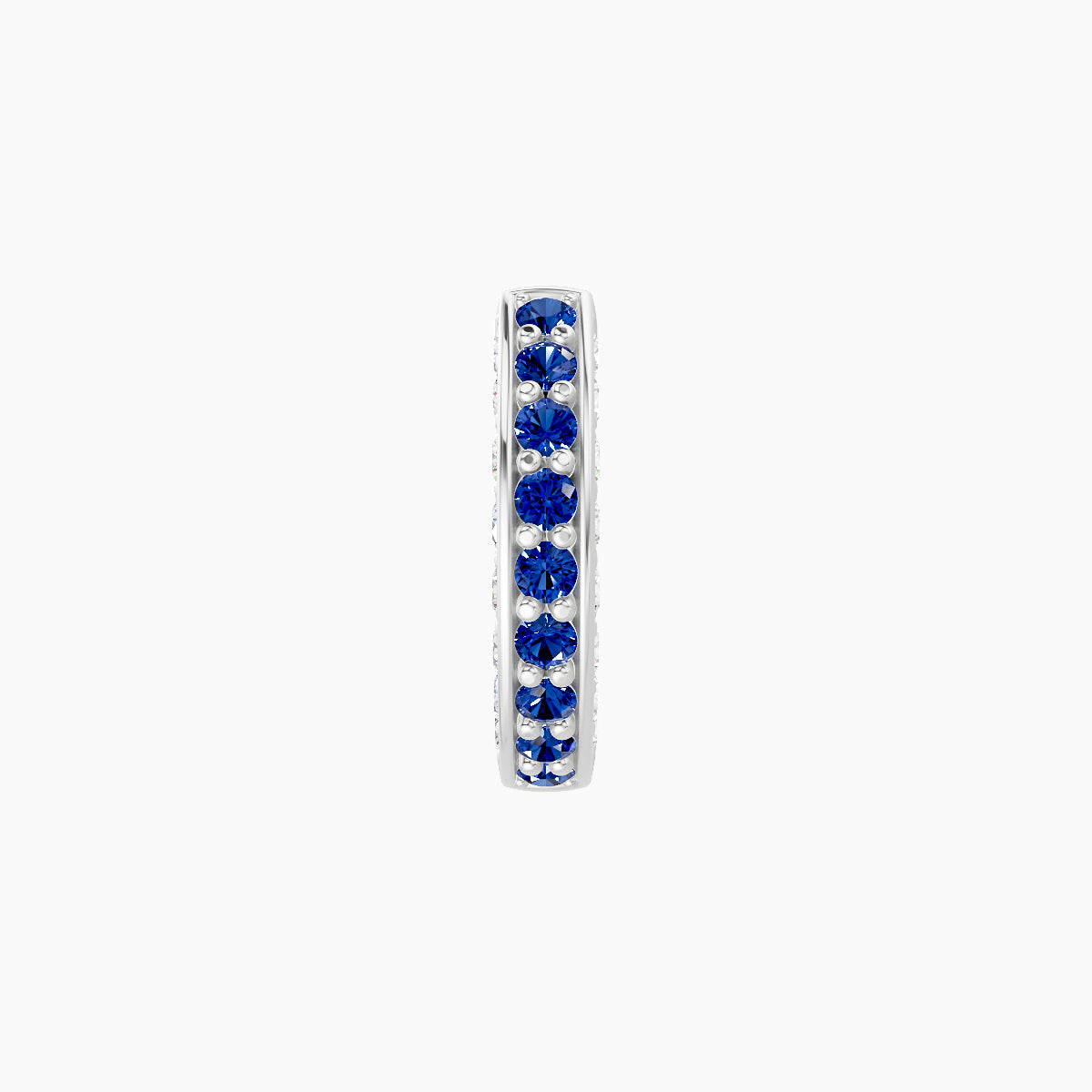 Damia | 18k White Gold 6.5 mm Sapphire & Diamond Hoop Piercing