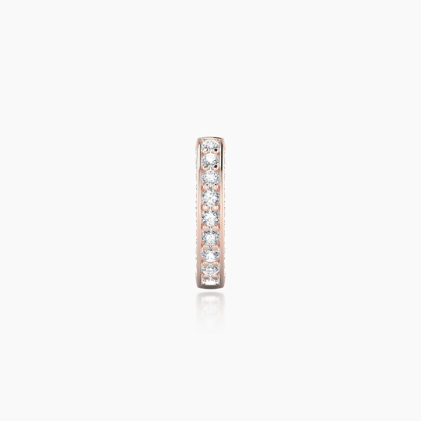 Damia | 18k Rose Gold 6.5 mm Diamond Hoop Piercing