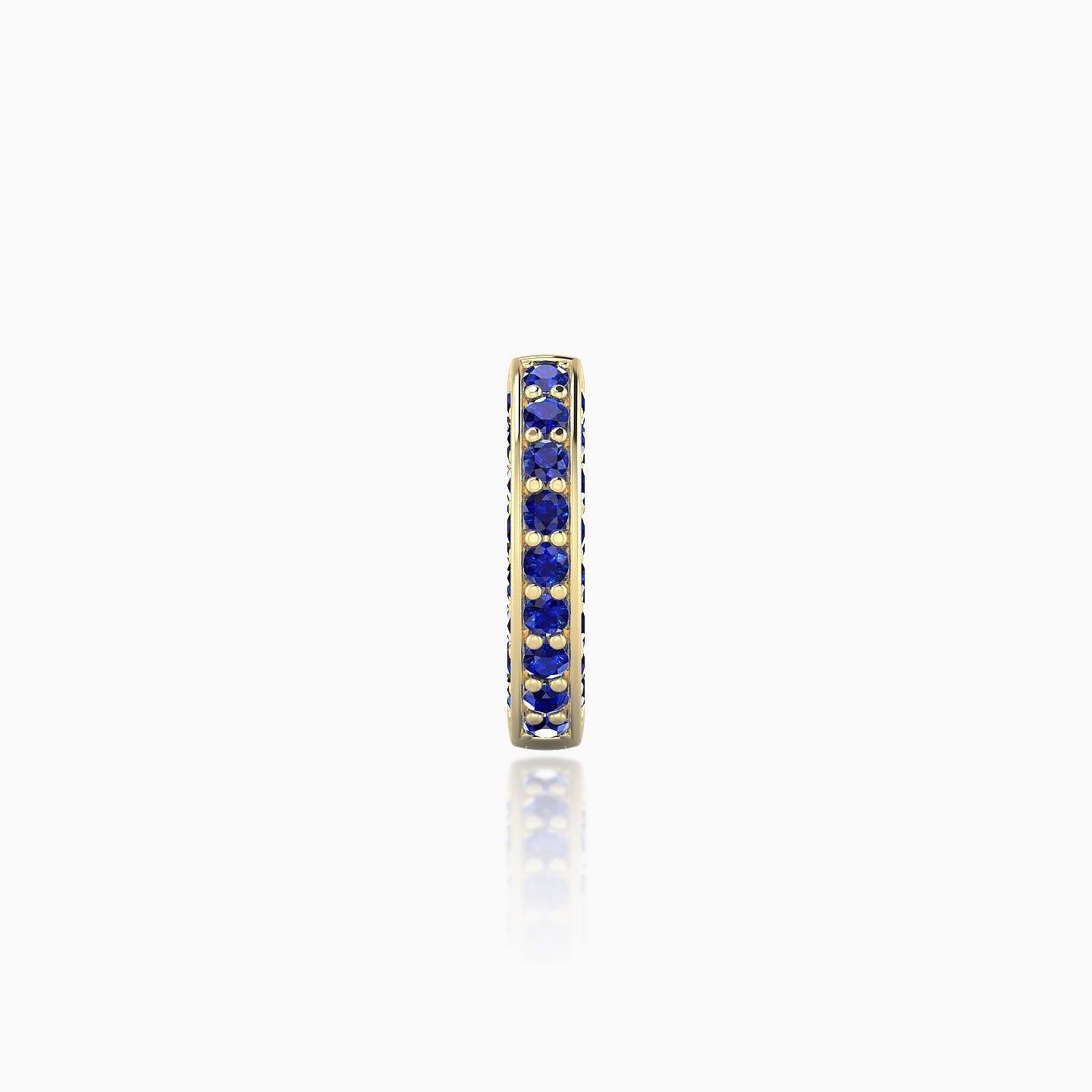 Damia | 18k Yellow Gold 6.5 mm Sapphire Hoop Piercing