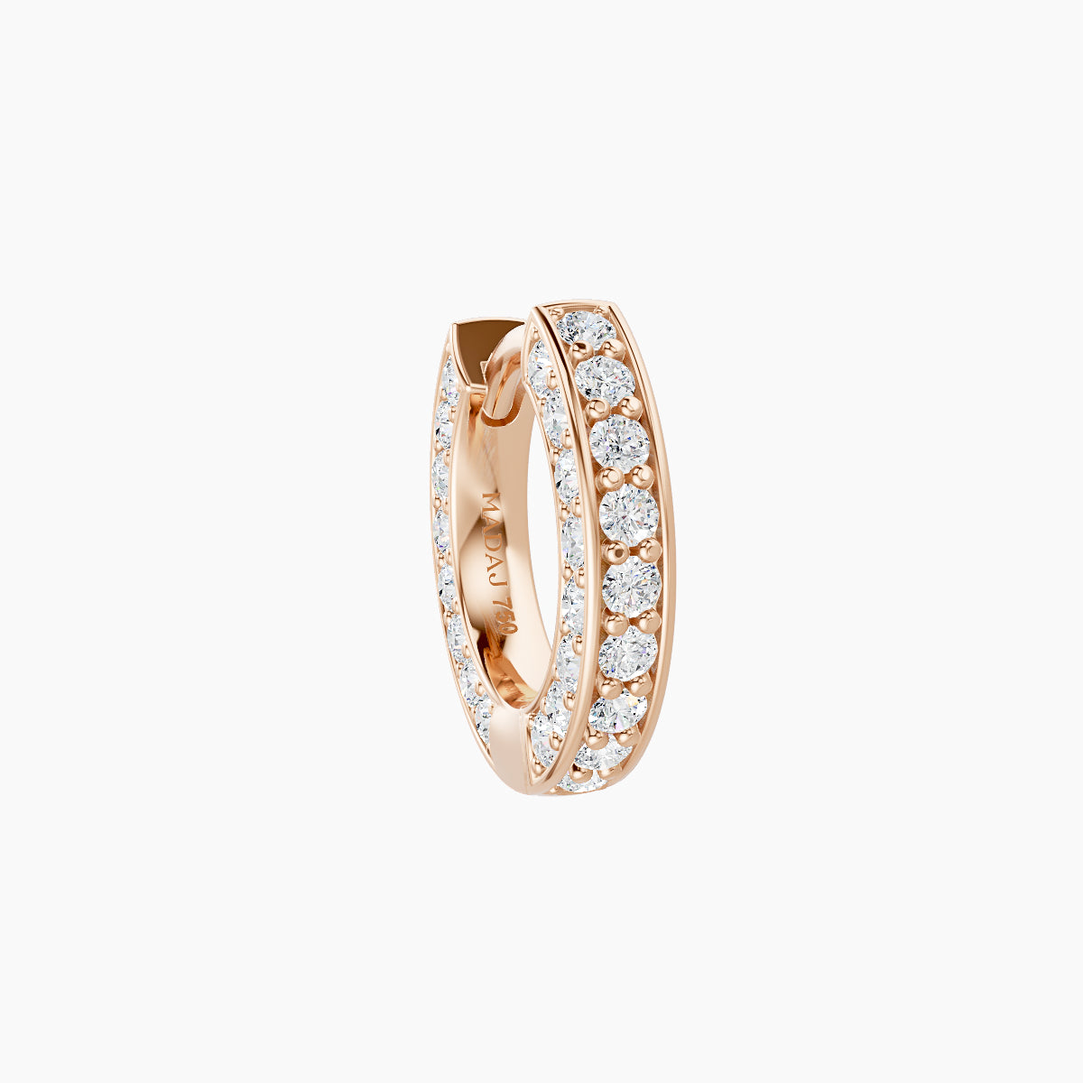 Damia | 18k Rose Gold 6.5 mm Diamond Nose Ring Piercing