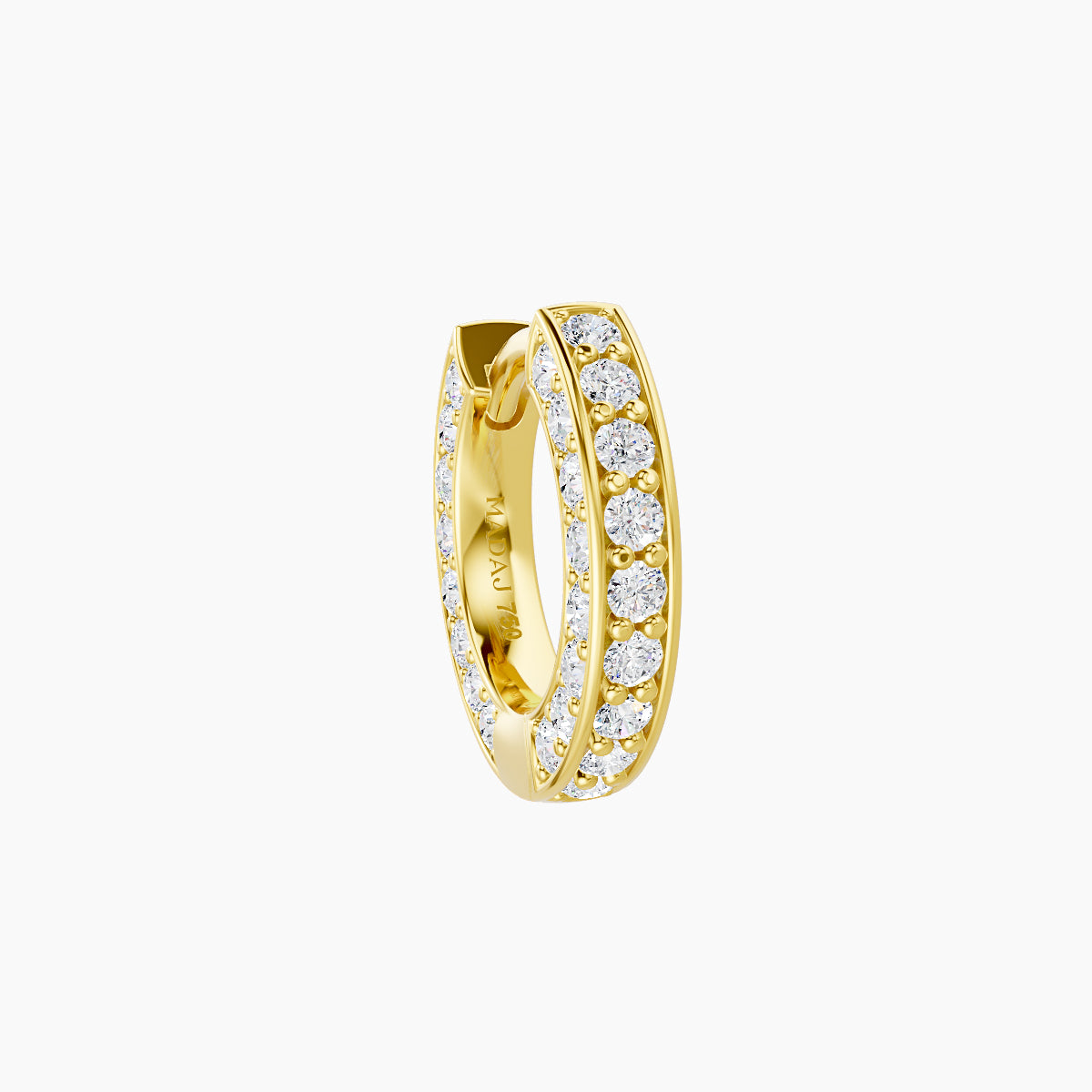 Damia | 18k Yellow Gold 6.5 mm Diamond Nose Ring Piercing