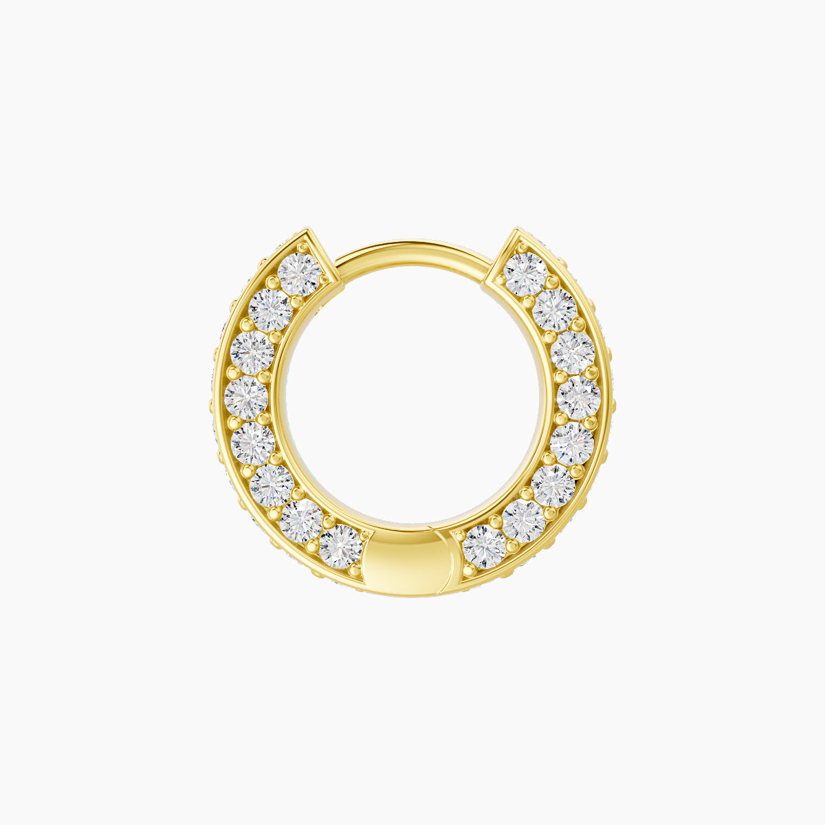 Damia | 18k Yellow Gold 6.5 mm Diamond Nose Ring Piercing