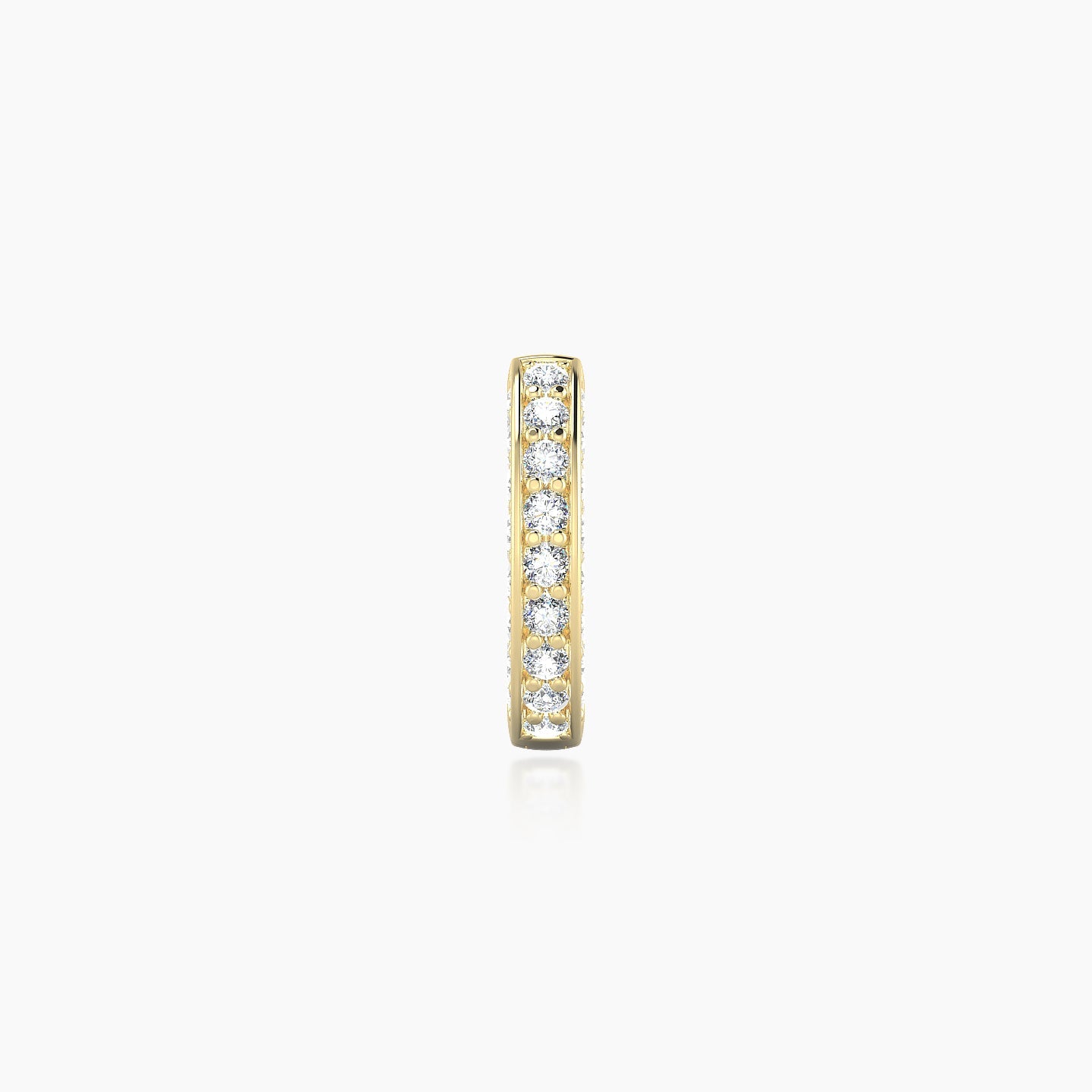 Damia | 18k Yellow Gold 6.5 mm Diamond Nose Ring Piercing