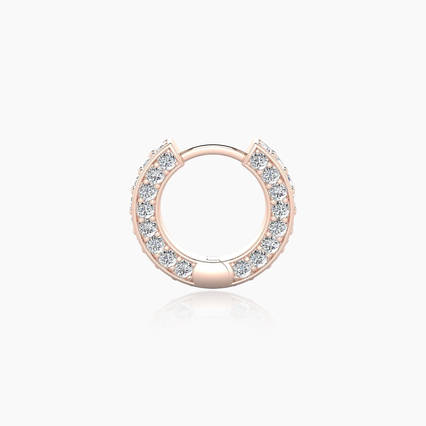 Damia | 18k Rose Gold 6.5 mm Diamond Nose Ring Piercing