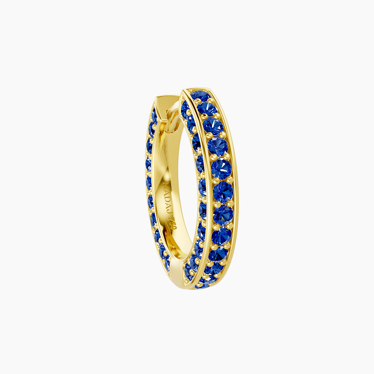Damia | 18k Yellow Gold 8 mm Sapphire Hoop Piercing