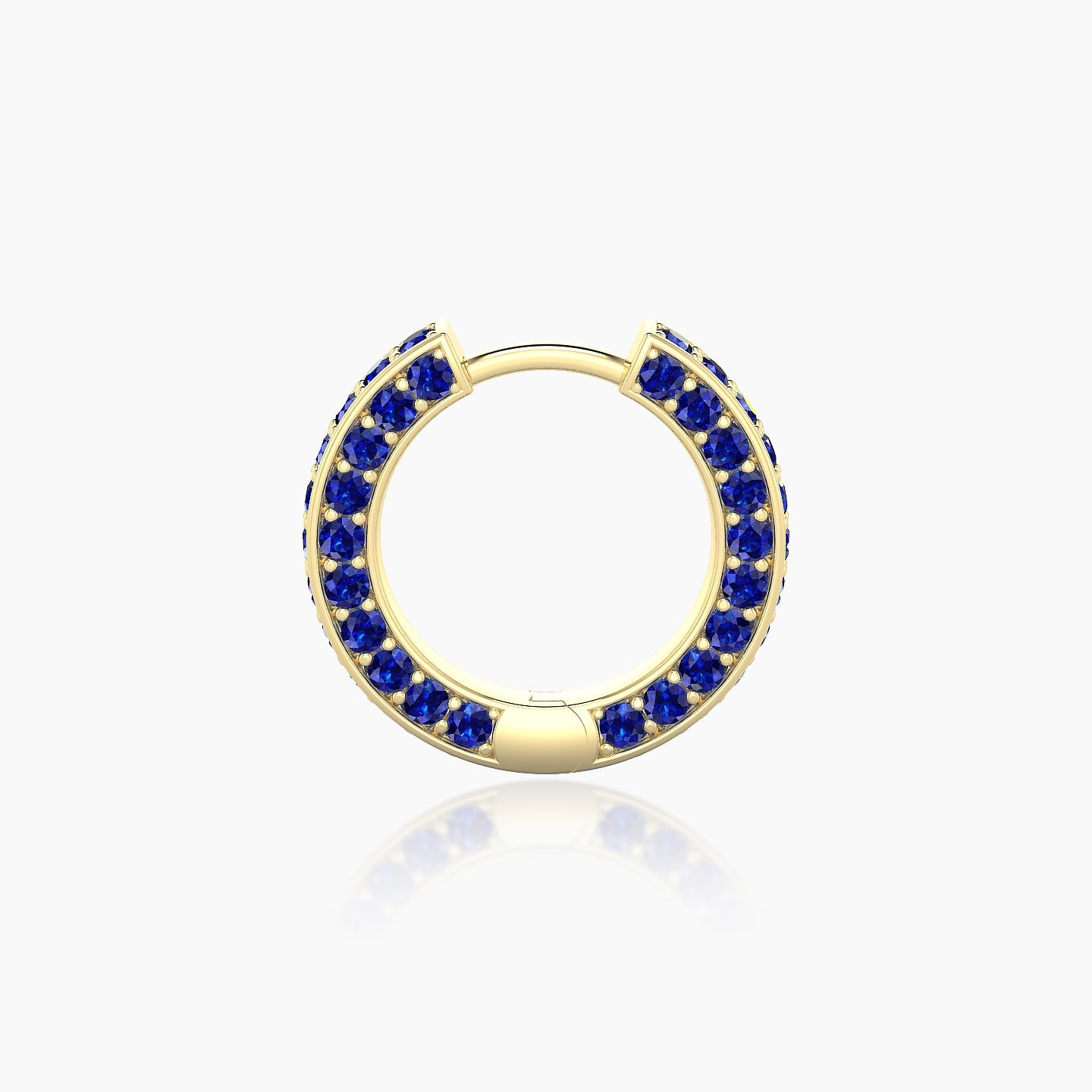 Damia | 18k Yellow Gold 8 mm Sapphire Hoop Piercing