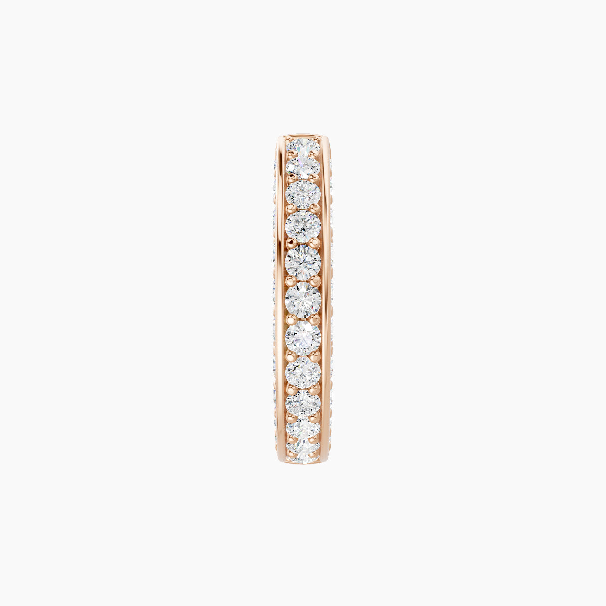 Damia | 18k Rose Gold 8 mm Diamond Nose Ring Piercing