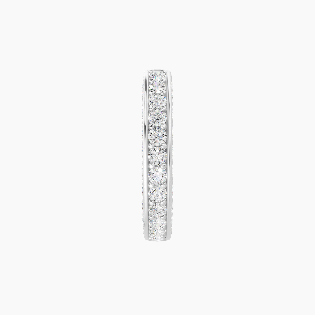 Damia | 18k White Gold 8 mm Diamond Nose Ring Piercing