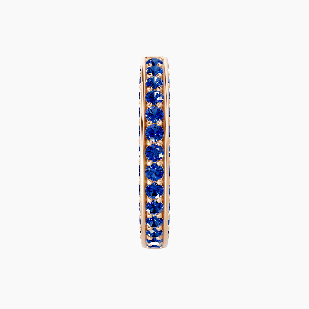 Damia | 18k Rose Gold 9.5 mm Sapphire Hoop Piercing