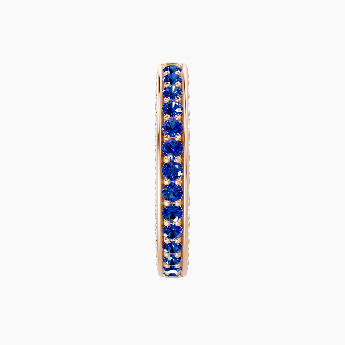 Damia | 18k Rose Gold 9.5 mm Sapphire & Diamond Hoop Piercing