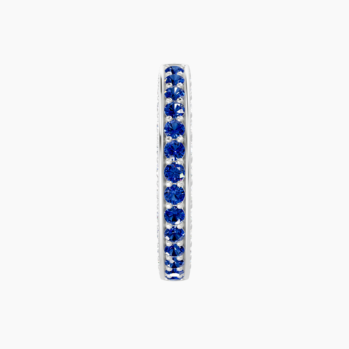 Damia | 18k White Gold 9.5 mm Sapphire & Diamond Hoop Piercing