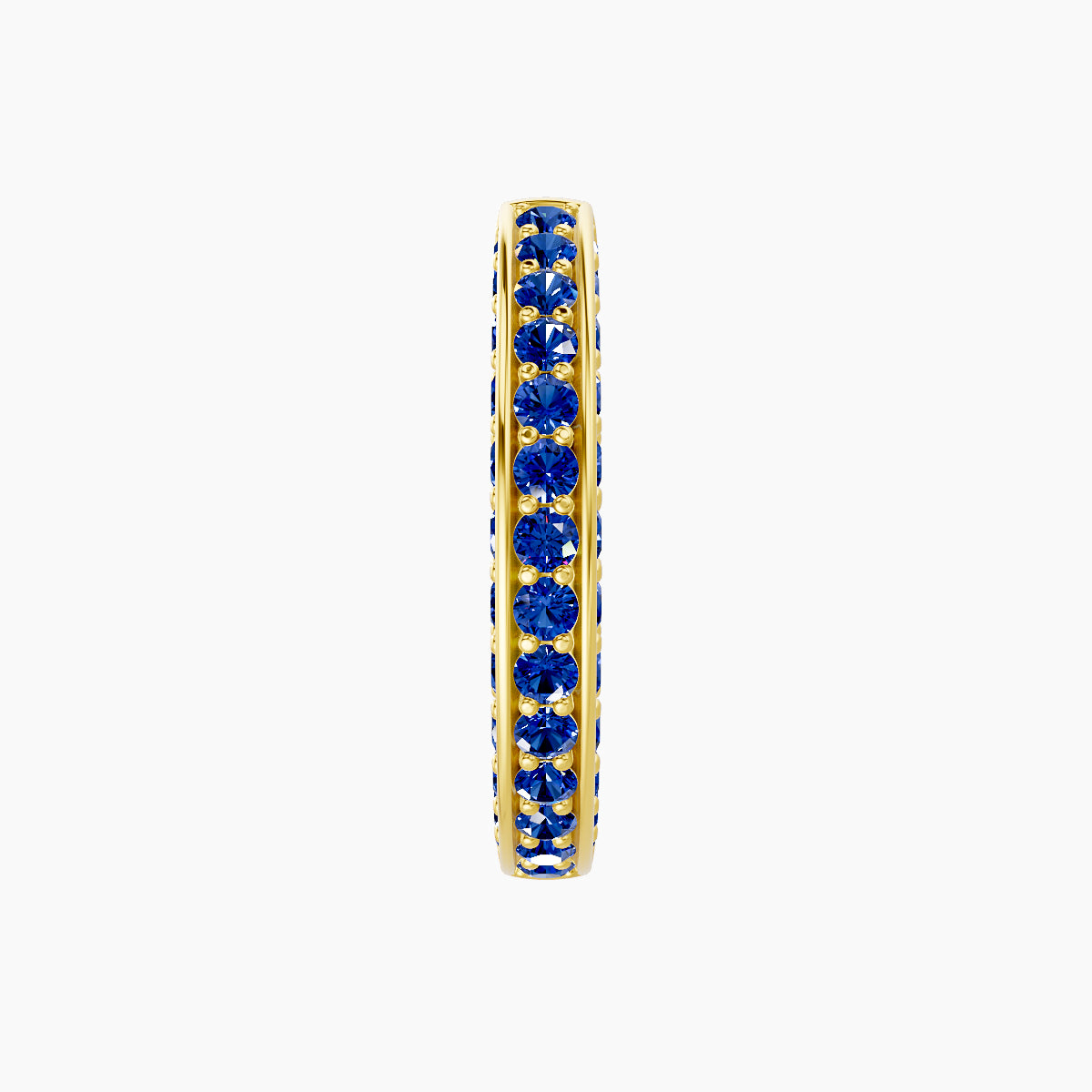 Damia | 18k Yellow Gold 9.5 mm Sapphire Hoop Piercing
