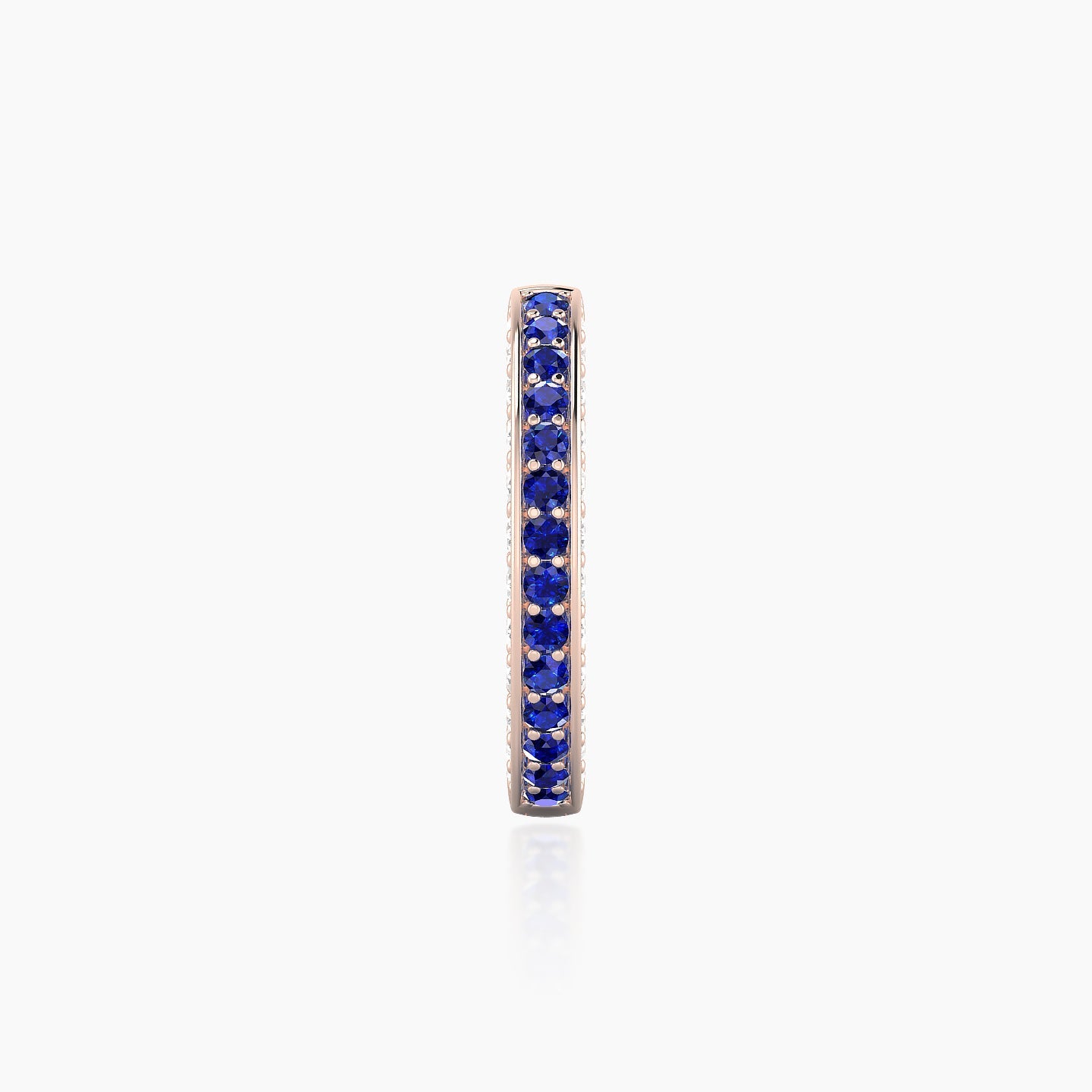 Damia | 18k Rose Gold 9.5 mm Sapphire & Diamond Hoop Piercing