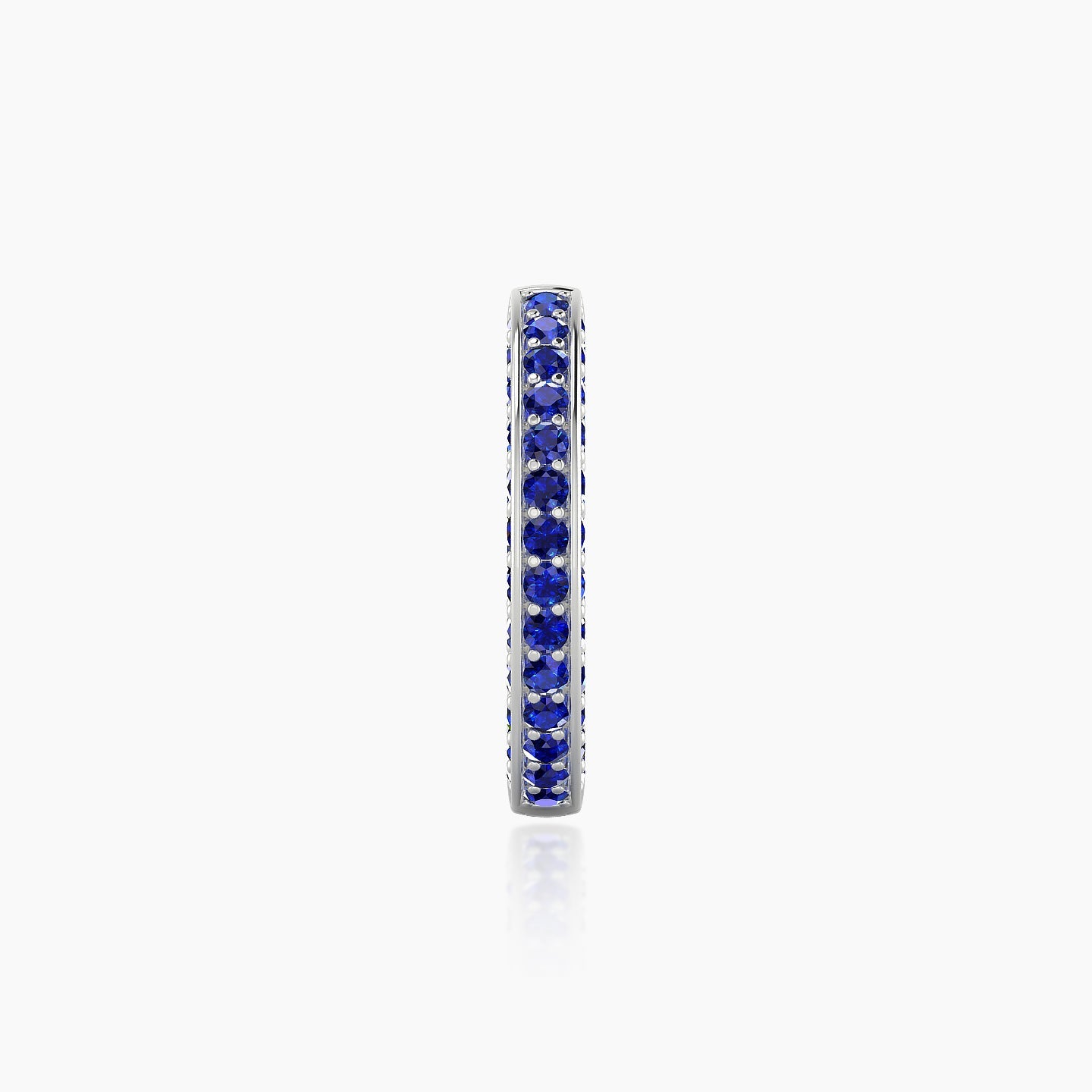 Damia | 18k White Gold 9.5 mm Sapphire Hoop Piercing