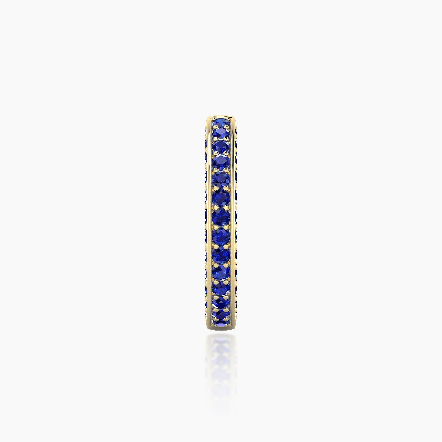 Damia | 18k Yellow Gold 9.5 mm Sapphire Hoop Piercing