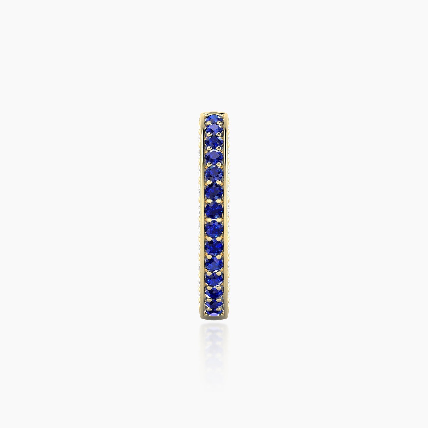 Damia | 18k Yellow Gold 9.5 mm Sapphire & Diamond Hoop Piercing