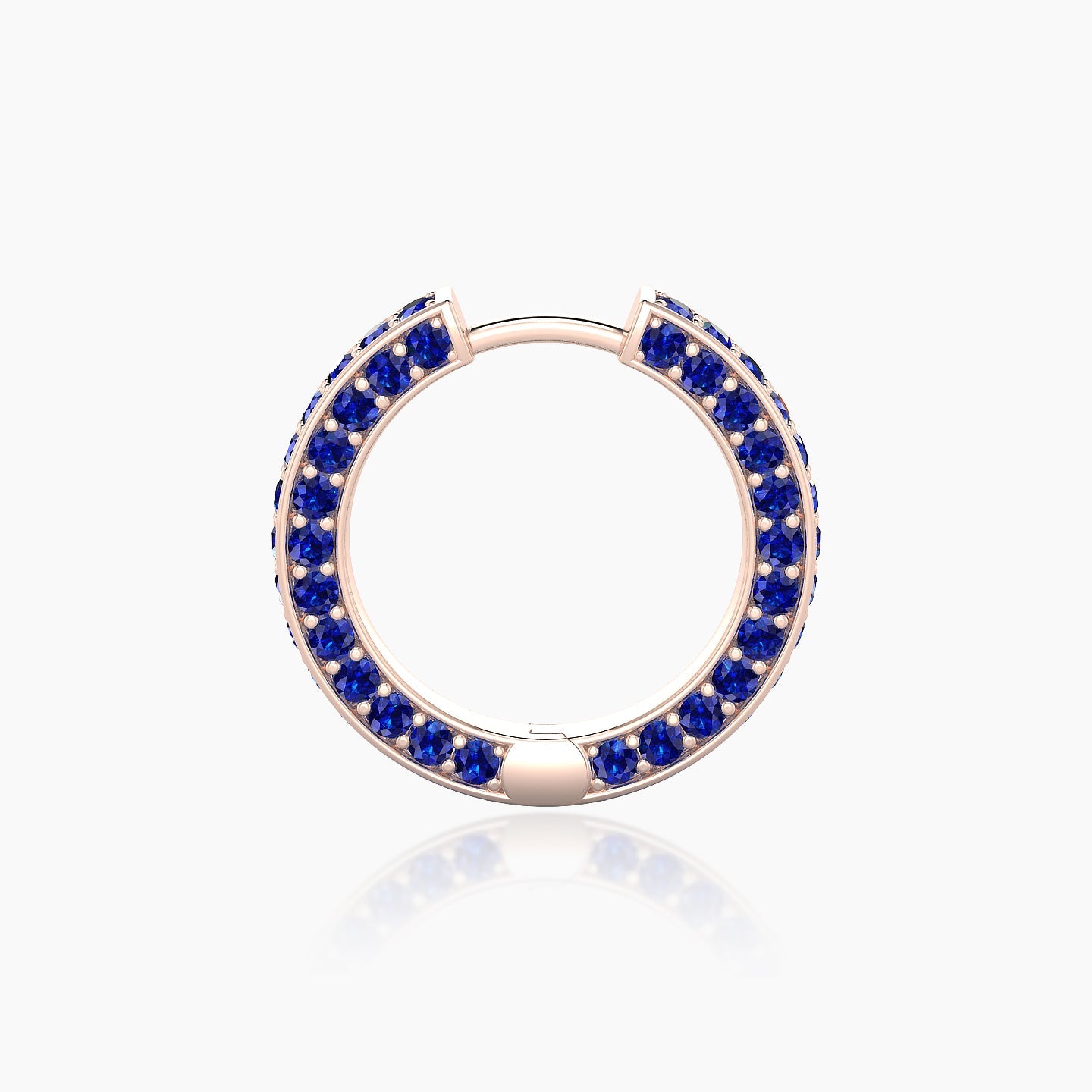 Damia | 18k Rose Gold 9.5 mm Sapphire Hoop Piercing