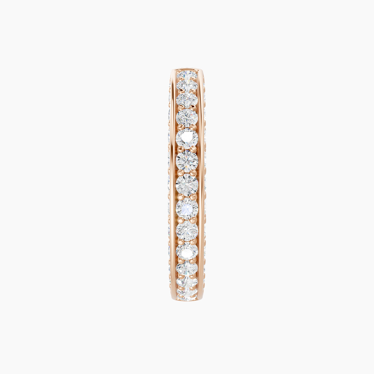 Damia | 18k Rose Gold 9.5 mm Diamond Nose Ring Piercing