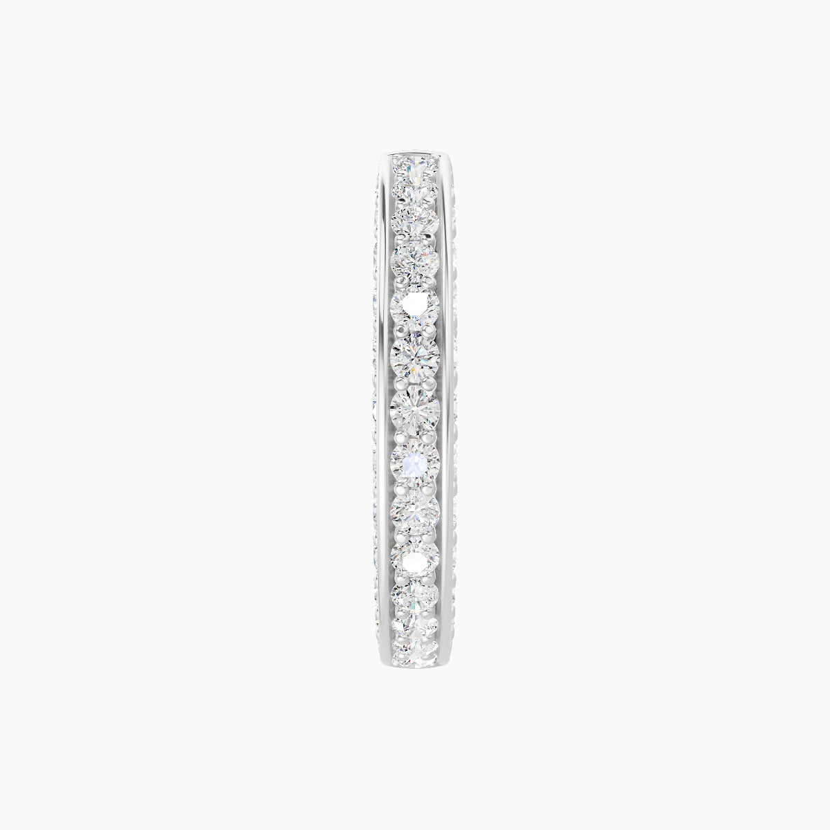 Damia | 18k White Gold 9.5 mm Diamond Nose Ring Piercing