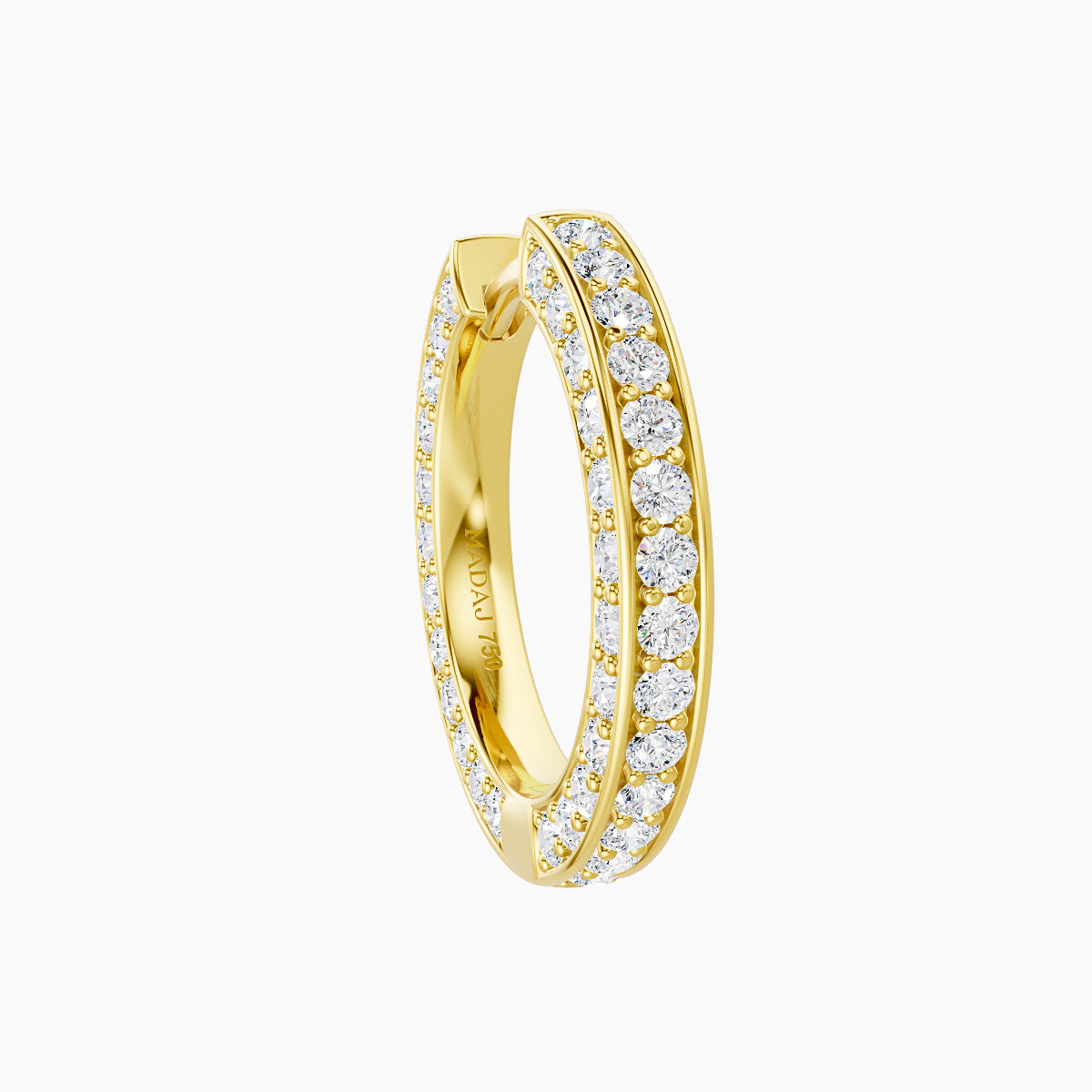 Damia | 18k Yellow Gold 9.5 mm Diamond Nose Ring Piercing