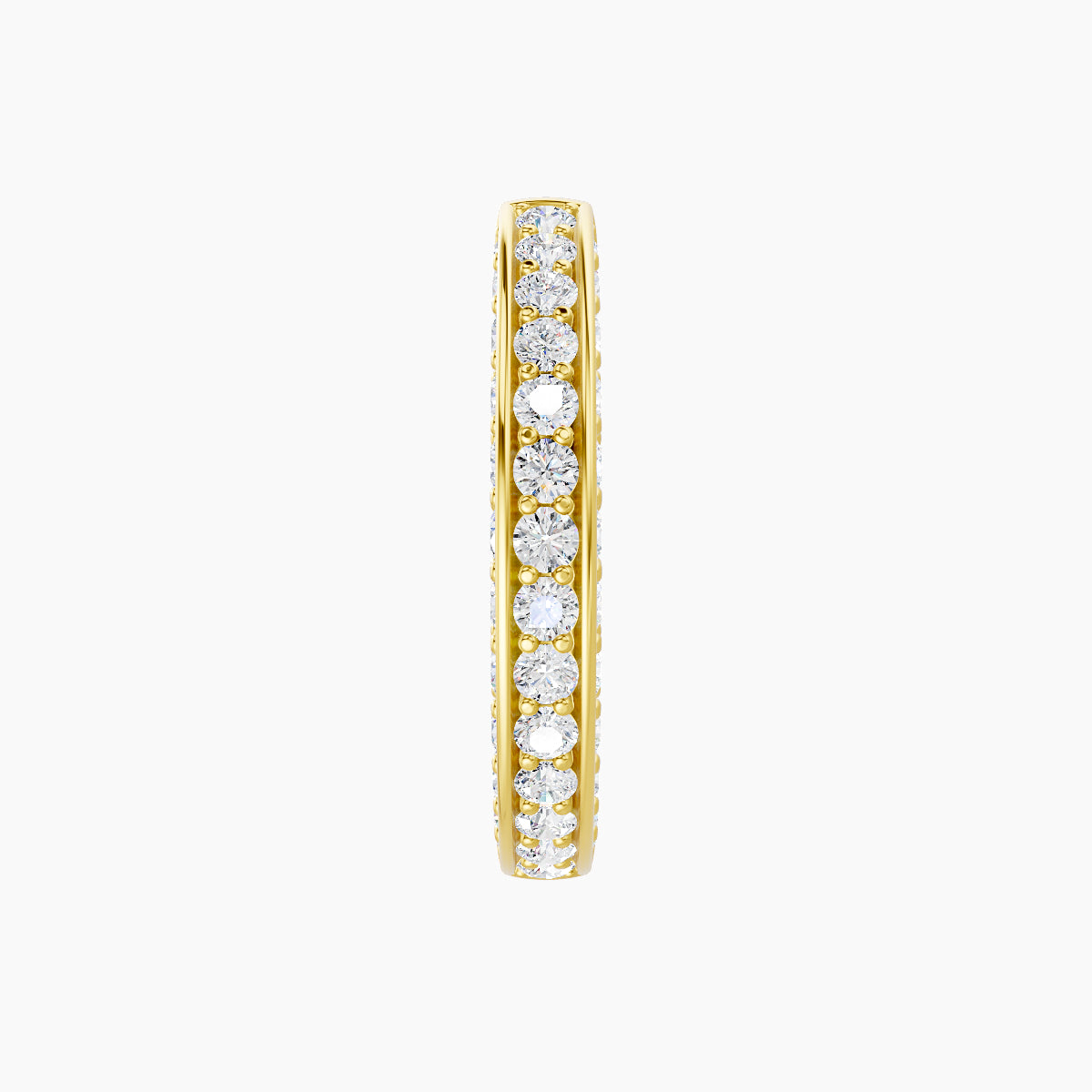 Damia | 18k Yellow Gold 9.5 mm Diamond Nose Ring Piercing