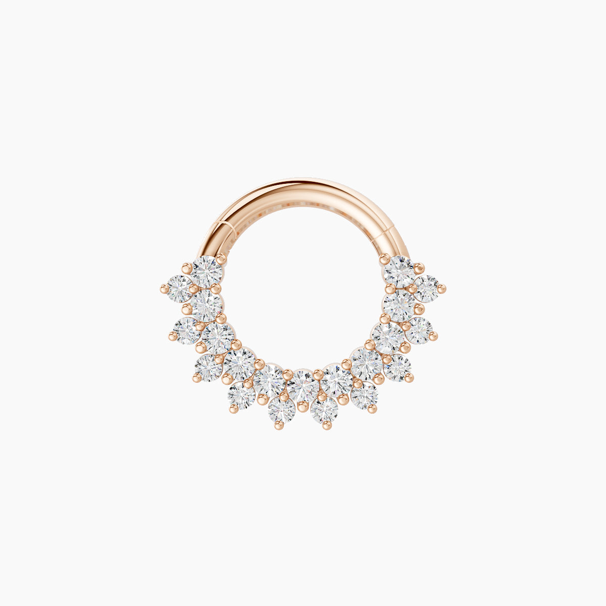 Danae | 18k Rose Gold 6.5 mm Diamond Daith Piercing