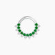 Danae | Emerald & Diamond Daith Piercing