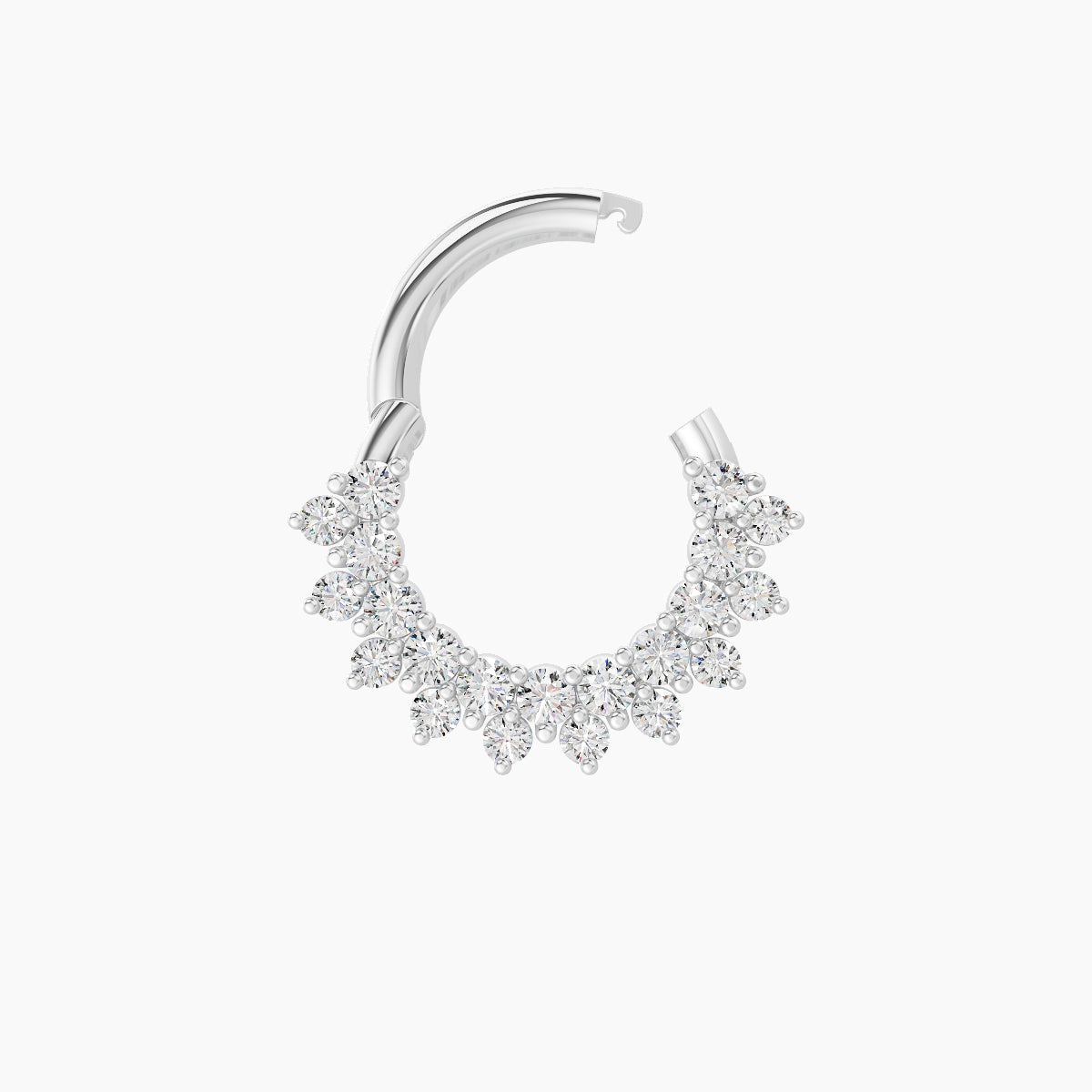 Danae | 18k White Gold 6.5 mm Diamond Septum Piercing