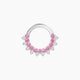 Danae | Pink Sapphire & Diamond Septum Piercing