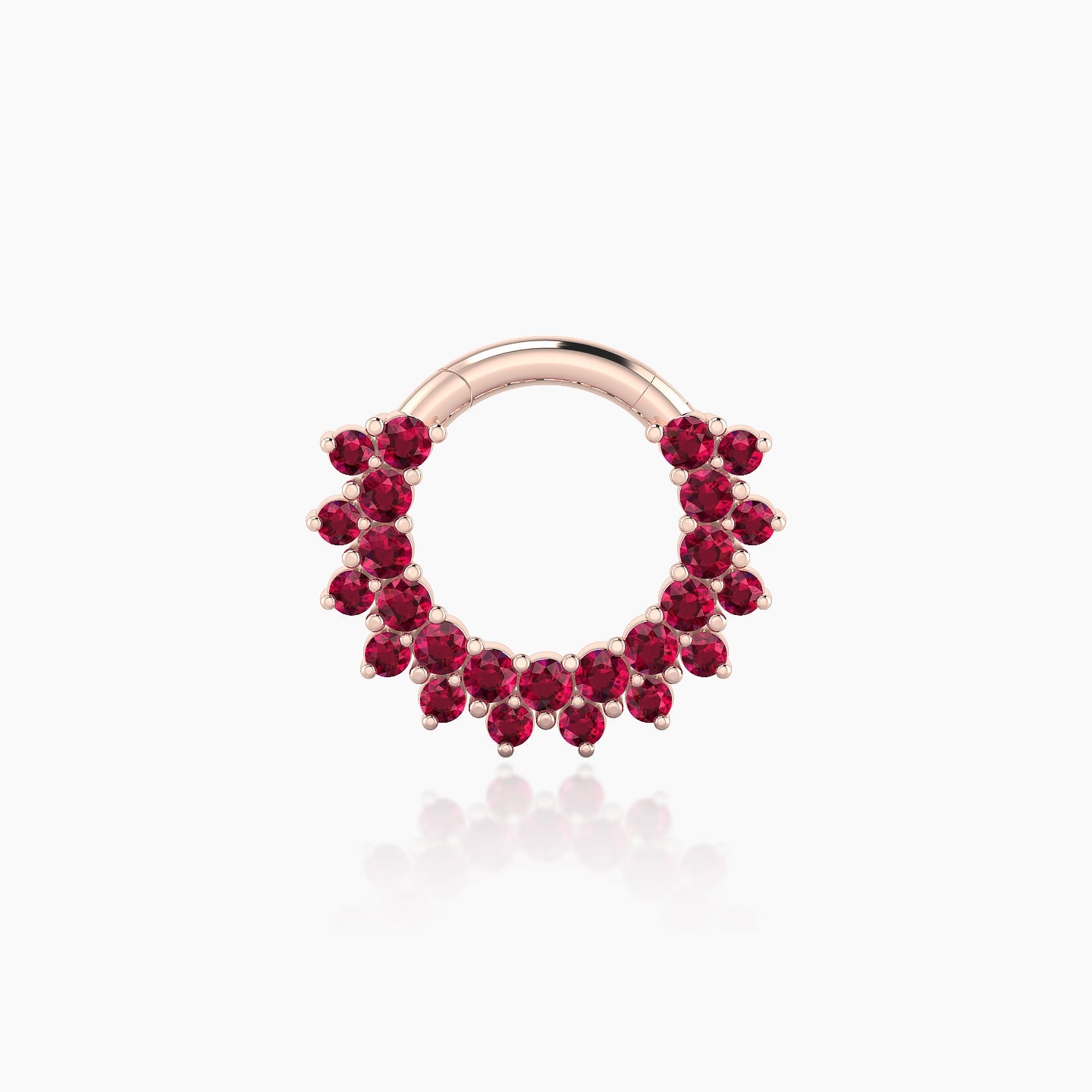 Danae | 18k Rose Gold 6.5 mm Ruby Septum Piercing