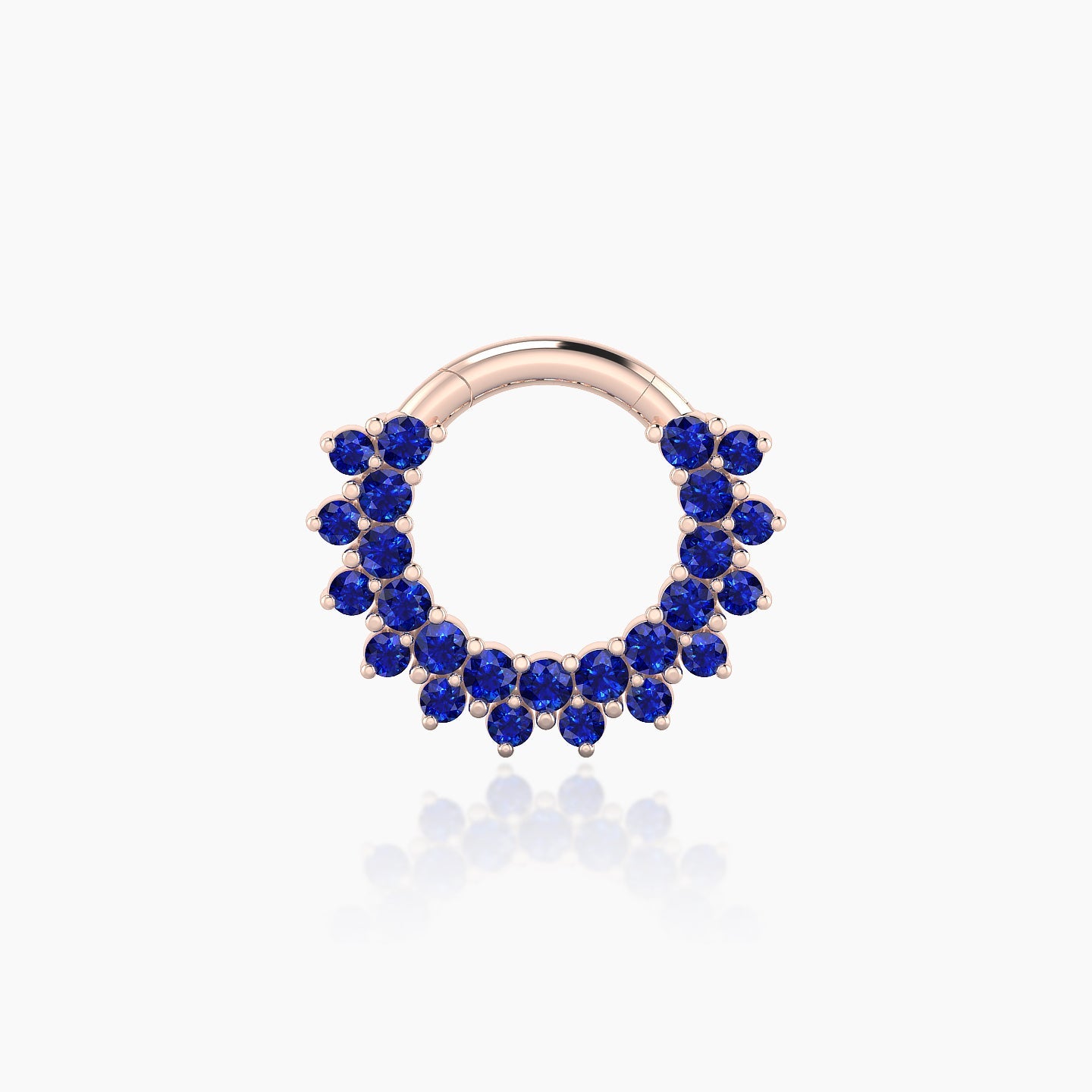 Danae | 18k Rose Gold 6.5 mm Sapphire Septum Piercing