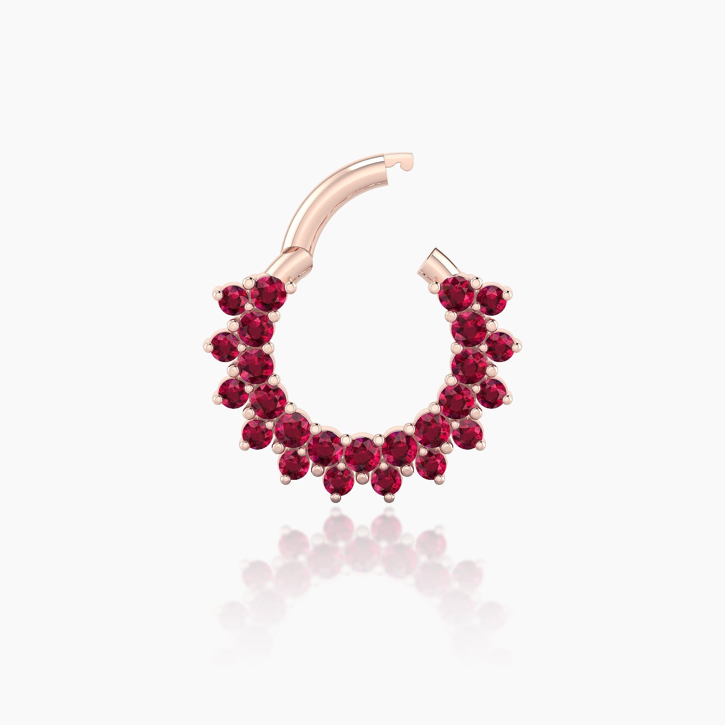 Danae | 18k Rose Gold 6.5 mm Ruby Septum Piercing