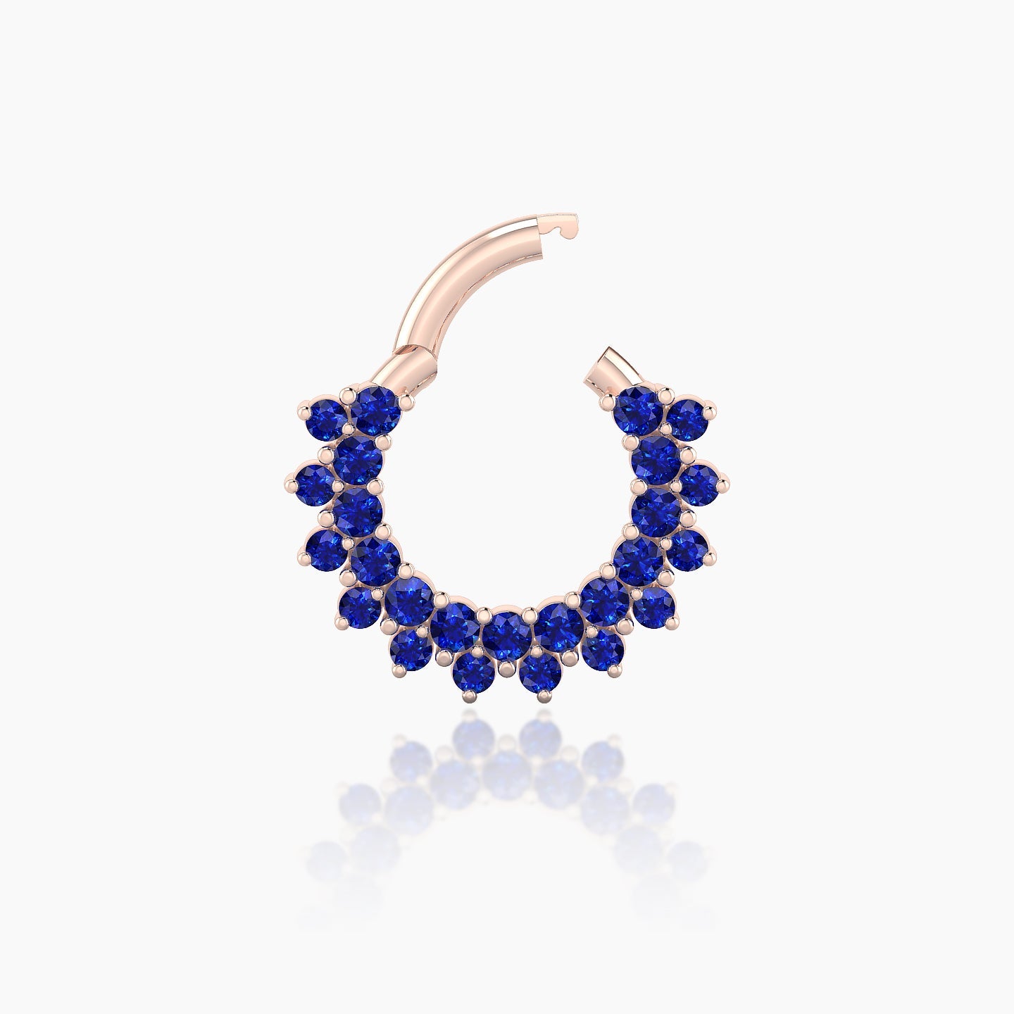 Danae | 18k Rose Gold 6.5 mm Sapphire Septum Piercing