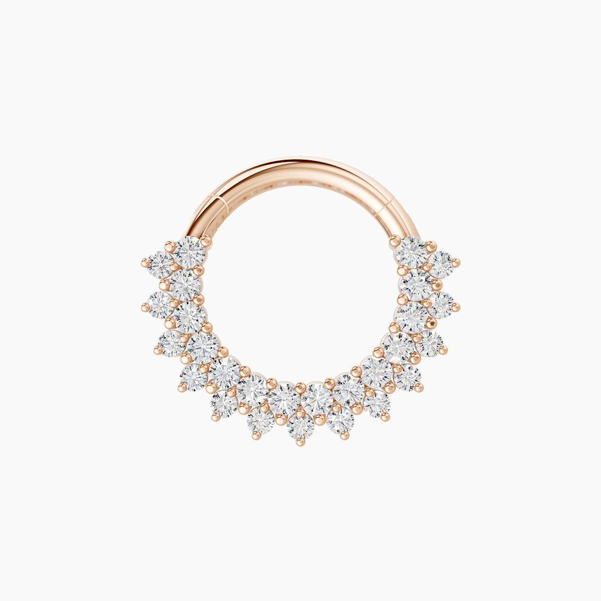 Danae | 18k Rose Gold 8 mm Diamond Daith Piercing
