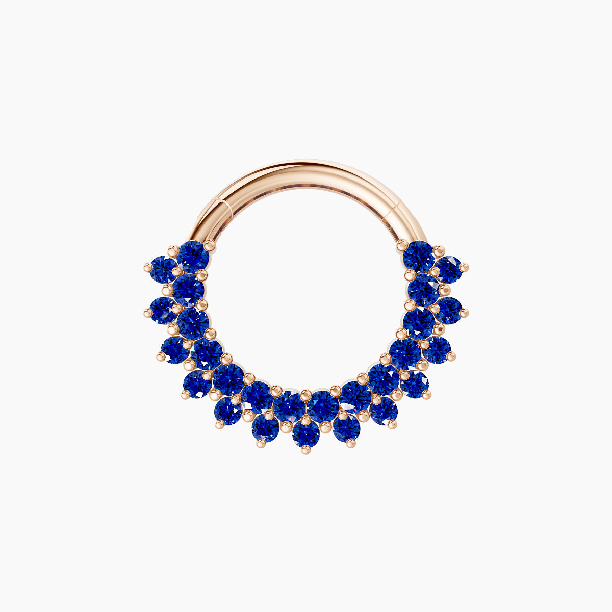 Danae | 18k Rose Gold 8 mm Sapphire Daith Piercing