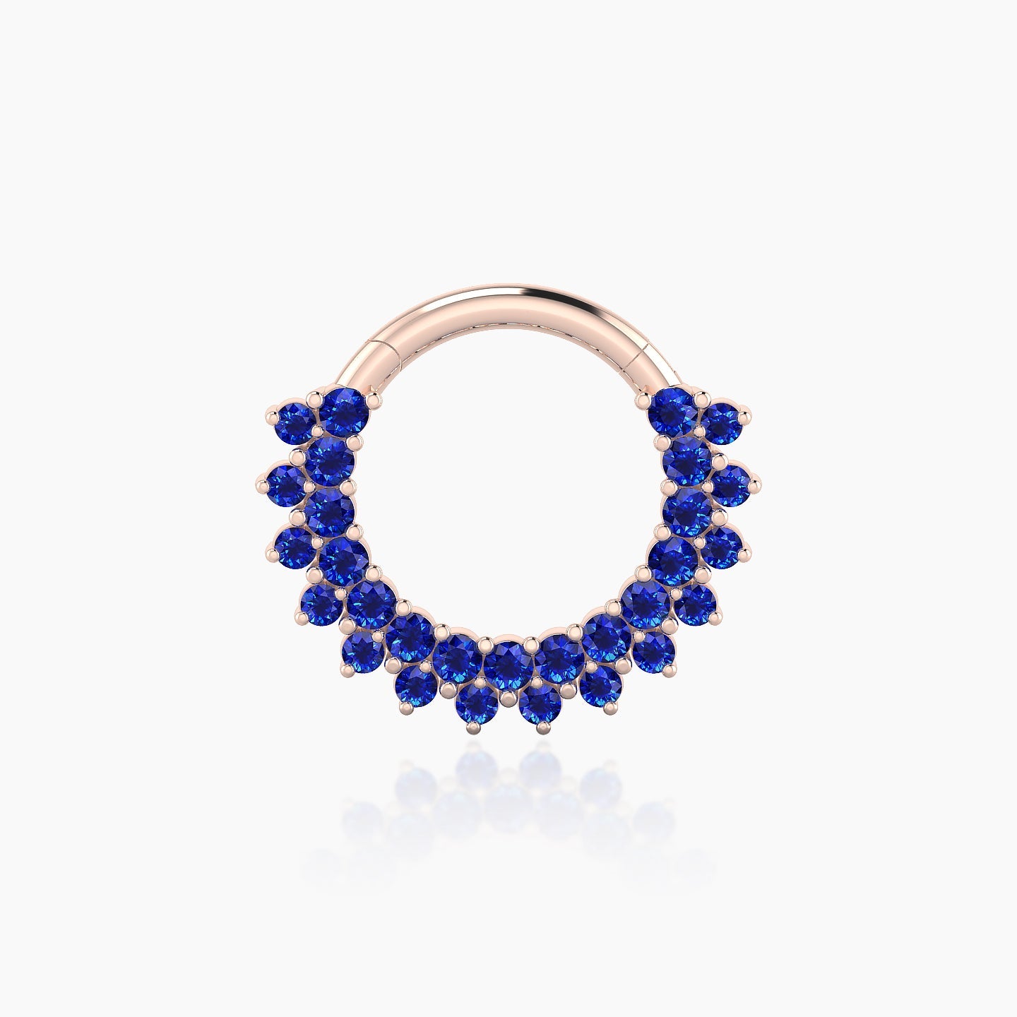 Danae | 18k Rose Gold 8 mm Sapphire Septum Piercing