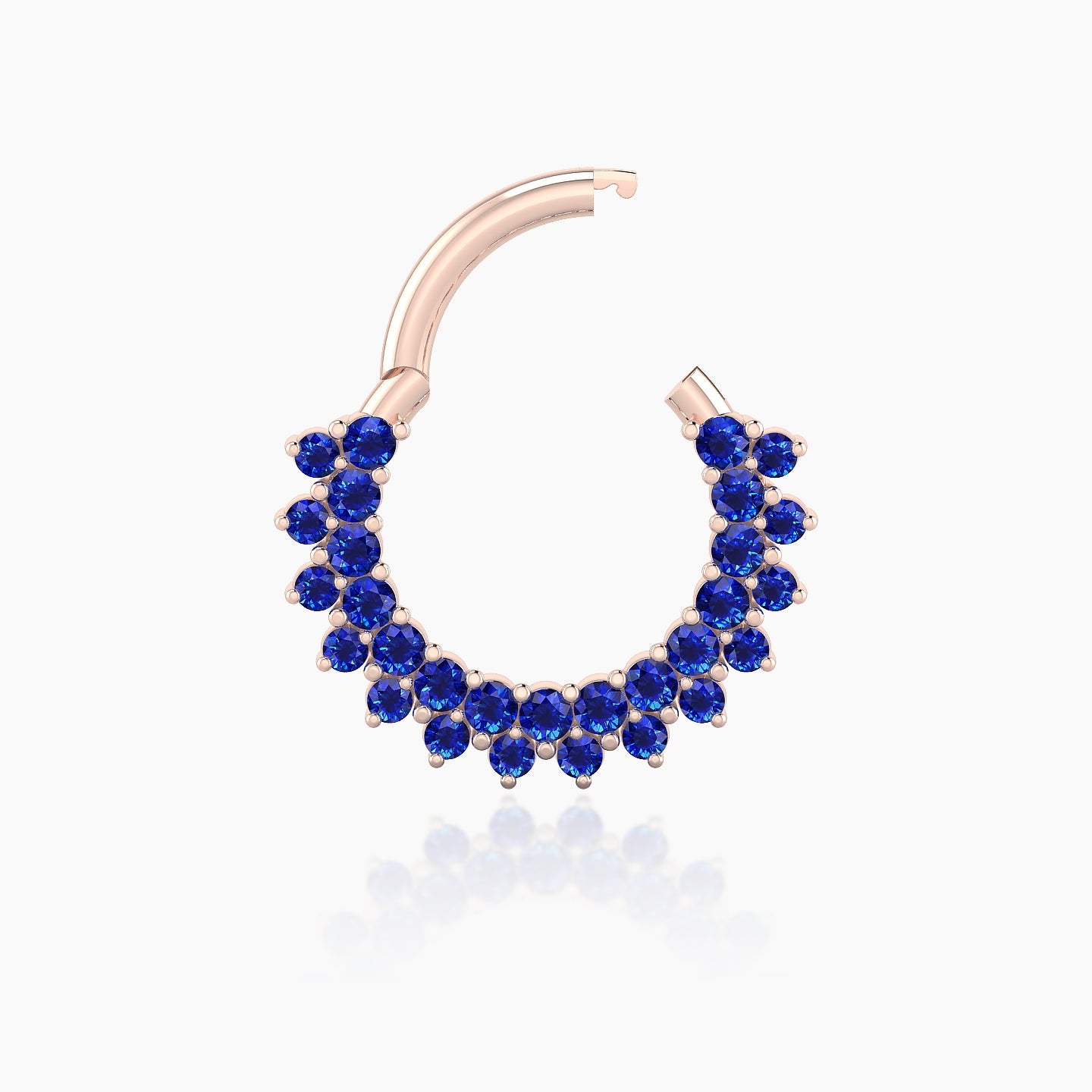 Danae | 18k Rose Gold 8 mm Sapphire Septum Piercing