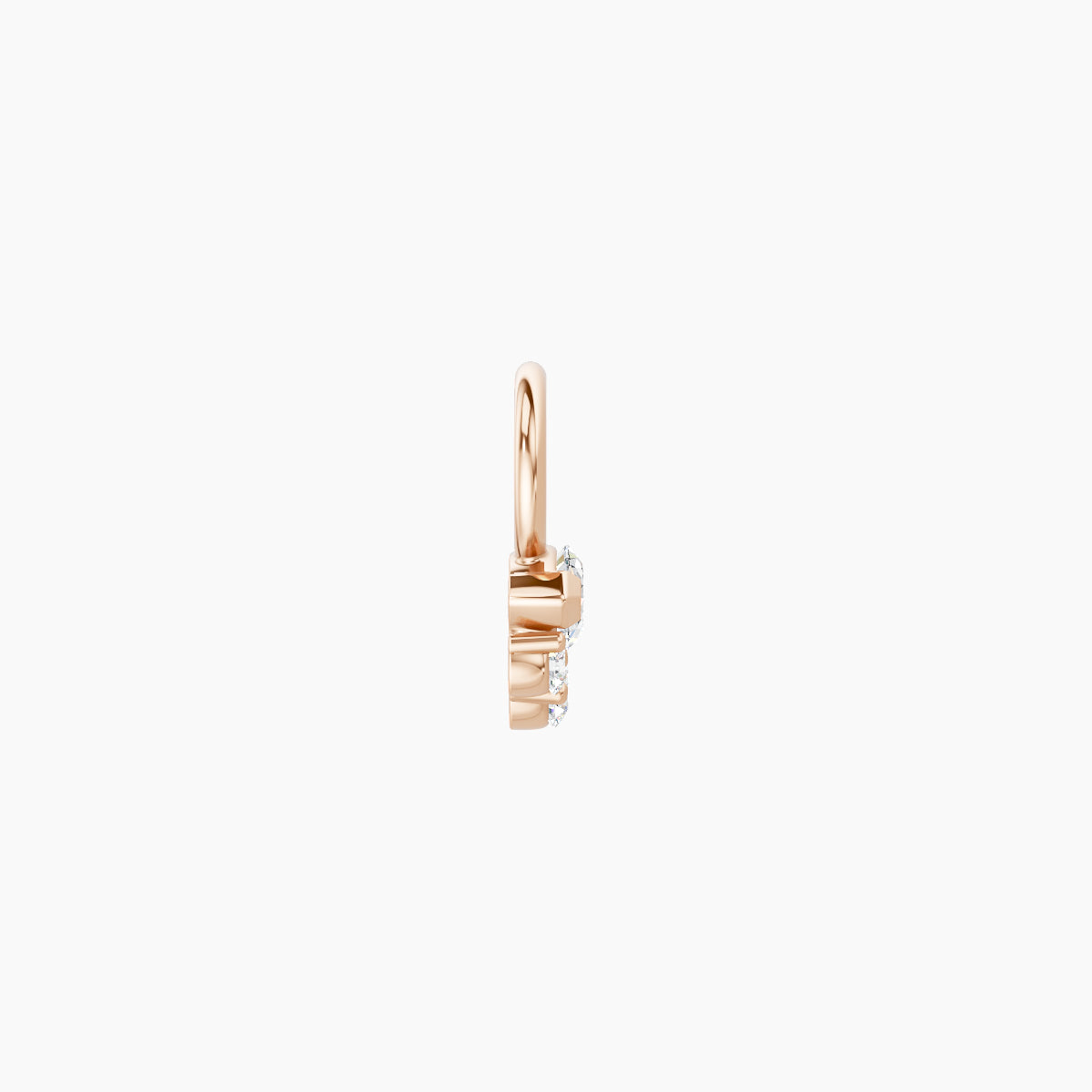 Danu | 18k Rose Gold 5 mm Diamond Charm