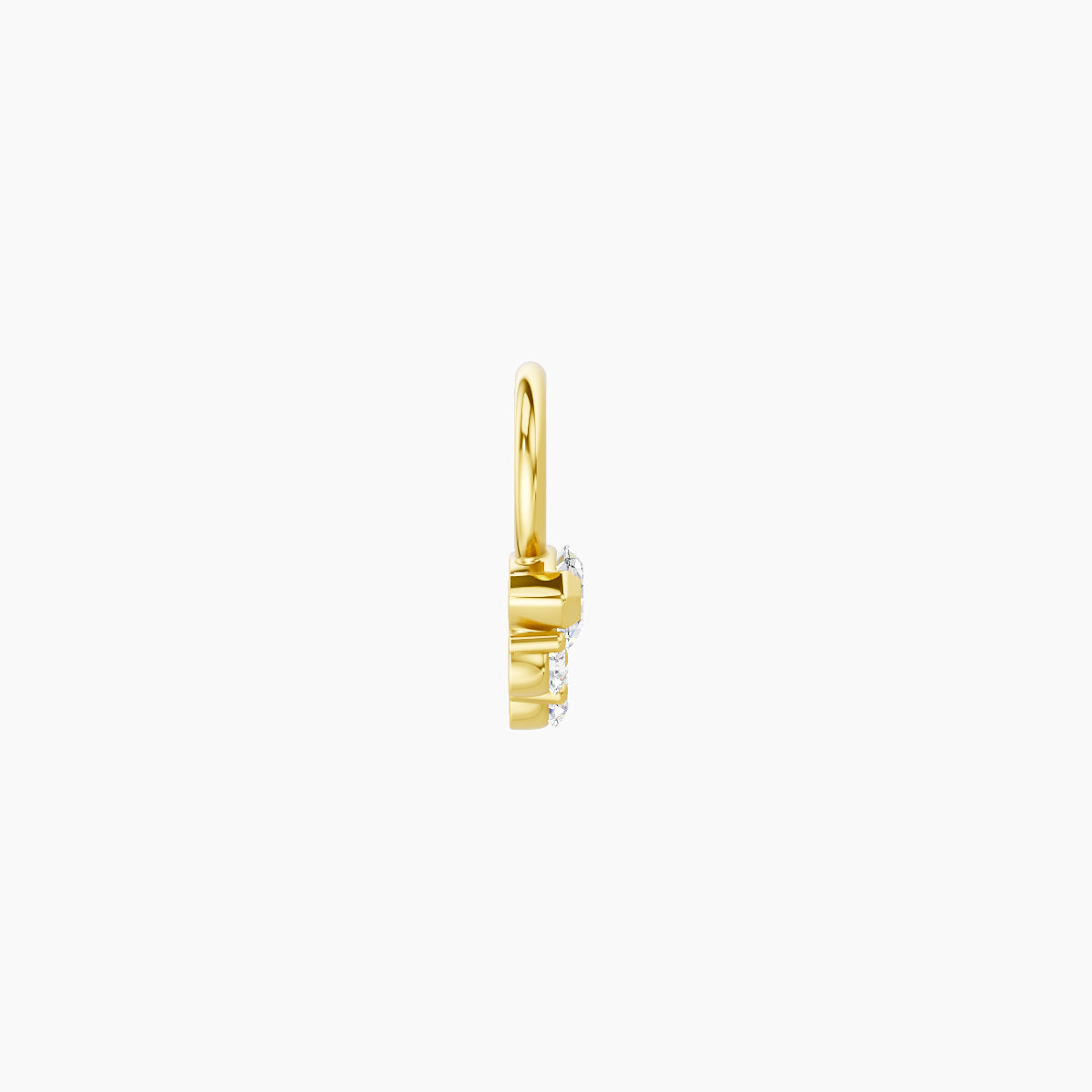 Danu | 18k Yellow Gold 5 mm Diamond Charm