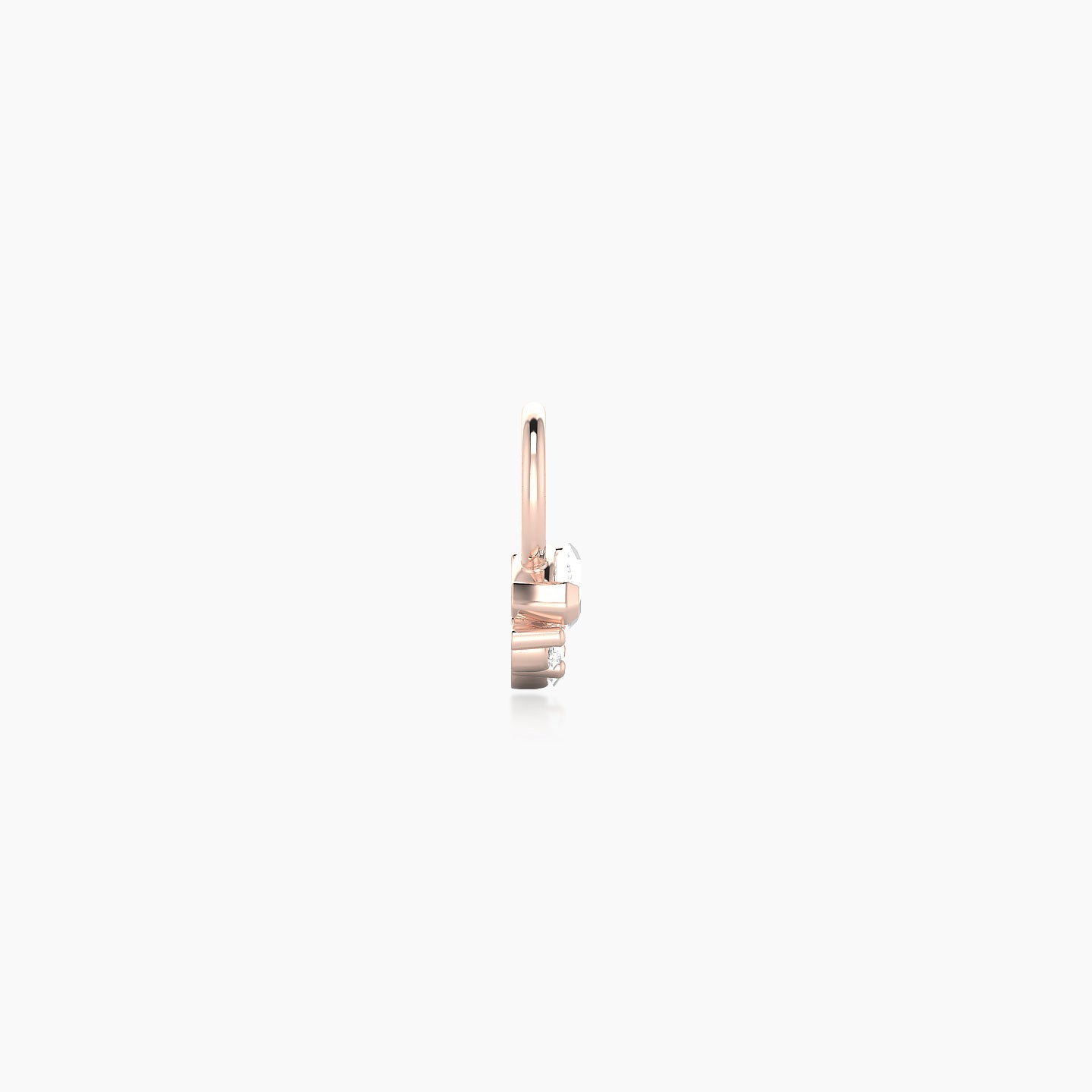 Danu | 18k Rose Gold 5 mm Diamond Charm