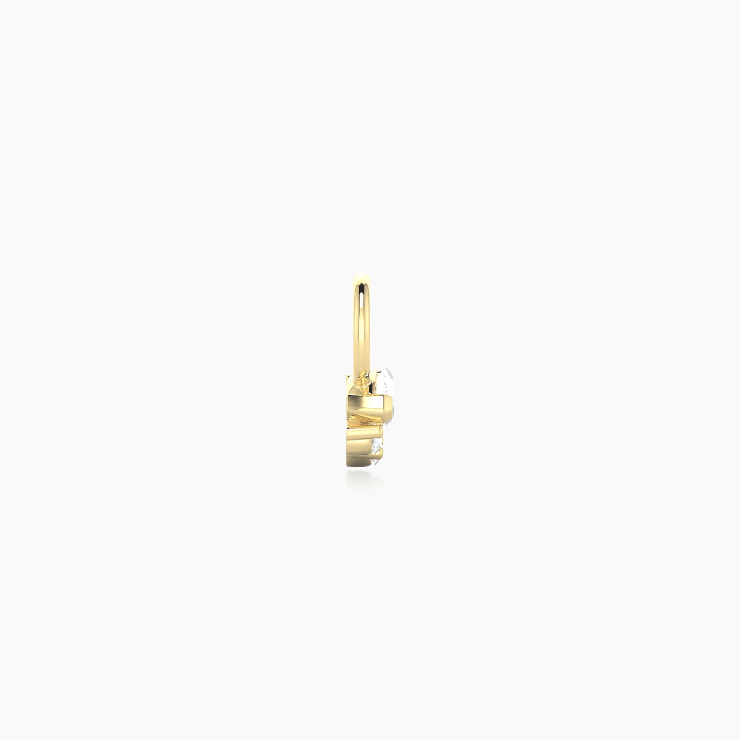 Danu | 18k Yellow Gold 5 mm Diamond Charm